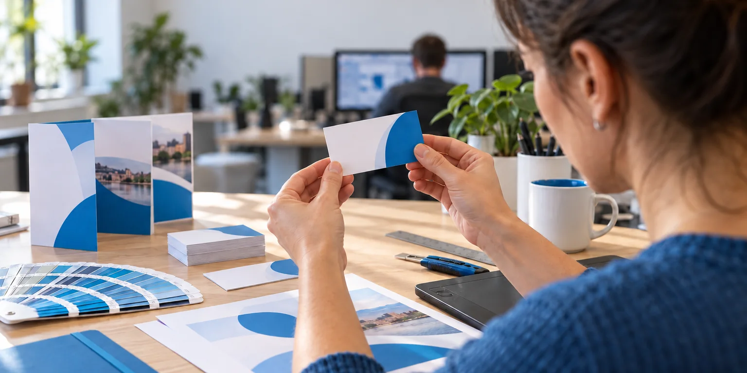 Illustration eines Teams, das an einem Bildschirmlayout arbeitet